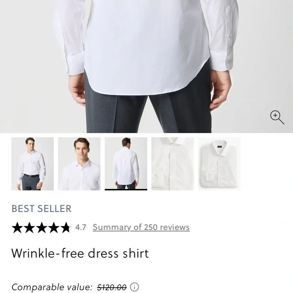 J Crew Cotton Dress Shirt